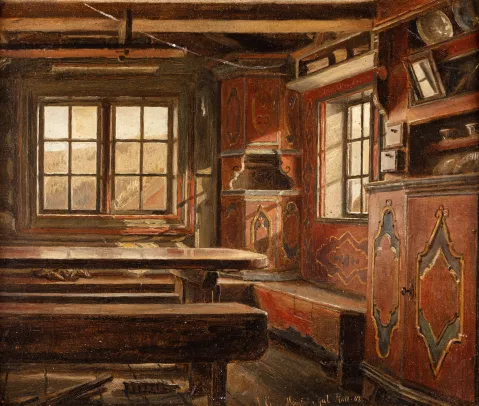 Bondeinteriør, Houge i Gol