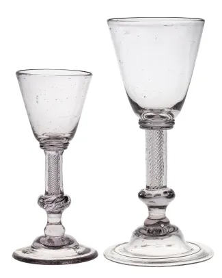 2 stk. Vinglass "Wiin Glas Chrystal", Nøstetangen 