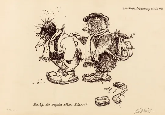 Kanskje det skyldes røken, Solan !?