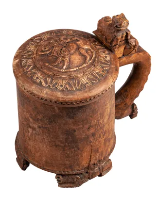 Drikkekanne/løvekrus