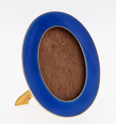 Fotoramme i sølv og emalje