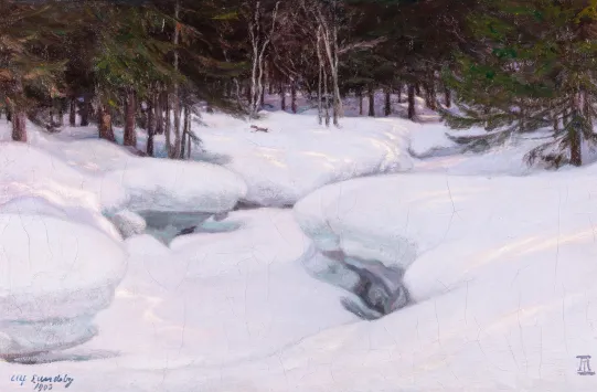 Et stille sted i skogen, vinter