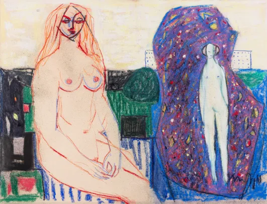 Kvinner i bylandskap