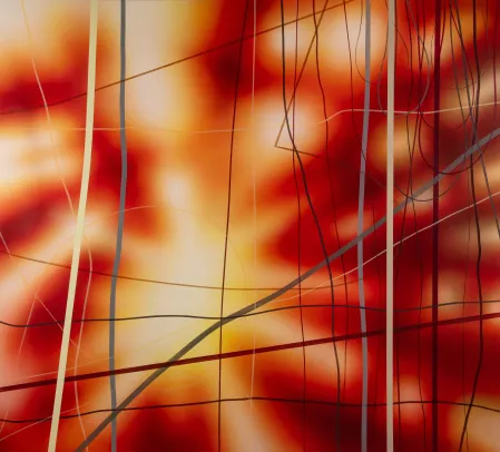 Interiør Transparant rød oxyd. Sent.