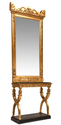 Konsollspeil med bord