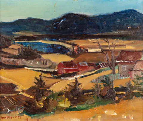 Vårlandskap langs Glomma, Odalen