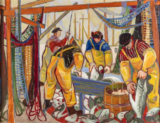 Arbeid på fiskeværet 