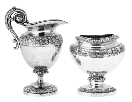 Sukkerkopp og fløtemugge