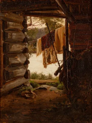 Svalgang med tøytørk