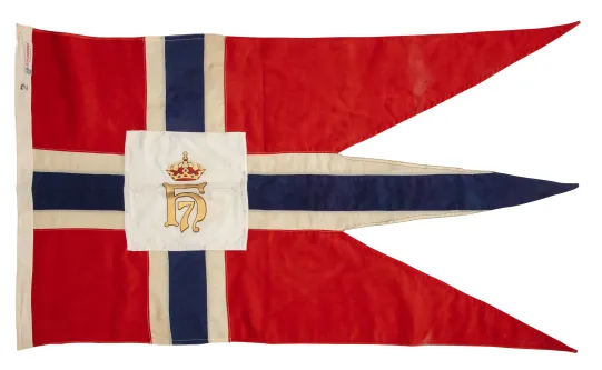 Norsk splittflagg med tunge