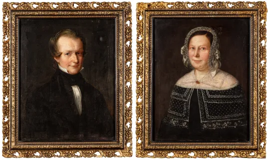 Byfogd David Vogt fra Moss og hans kone Lena Vogt